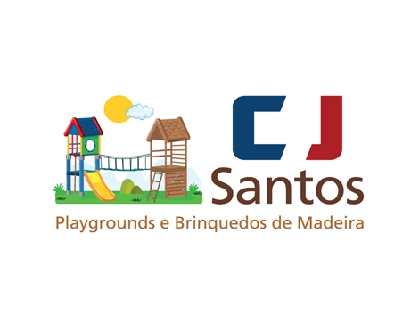 Logotipo de empresa de Playgrounds e Brinquedos de Madeira