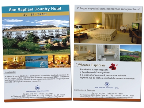 Folheto para o San Raphael Country Hotel
